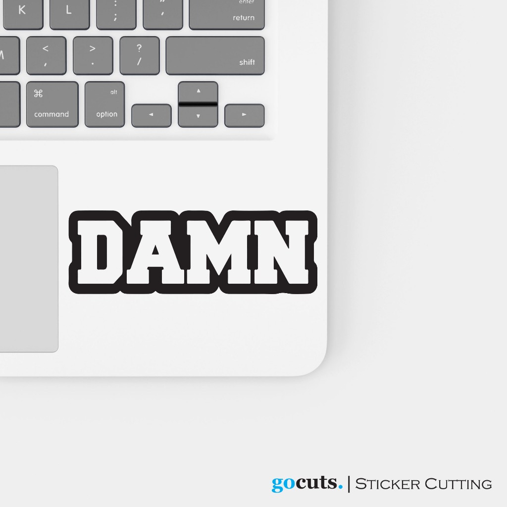 

Stiker Laptop DAMN Sticker Cutting Custom