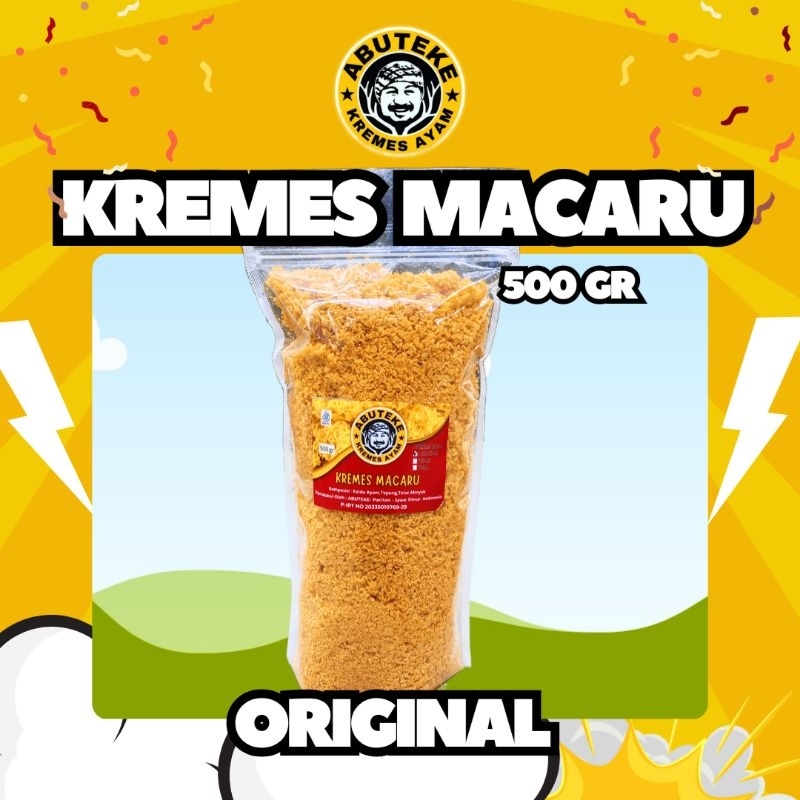 

Kremesan Ayam Murah Porsi Untuk Keluarga Kremes Macaru Kemasan 500 gr Rasa Original