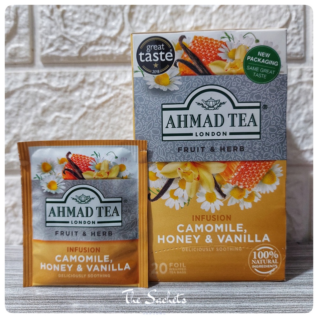 

Ahmad Tea London Fruit & Herb Infusion Camomile, Honey & Vanilla Sachet