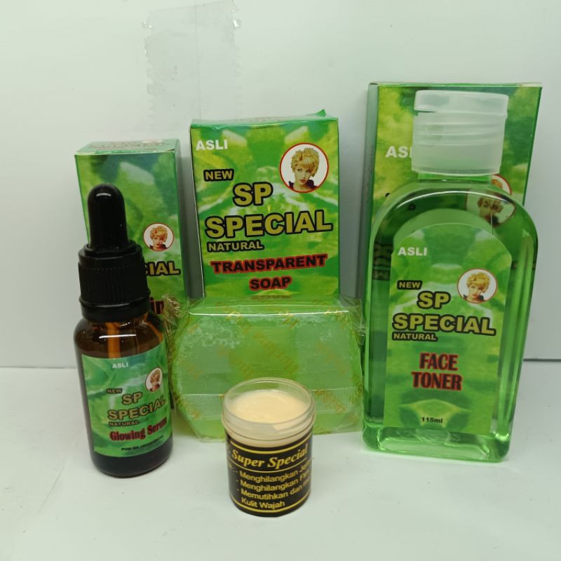 Paket Cream Uv SpHijau Original 4In1 Wajah Cerah