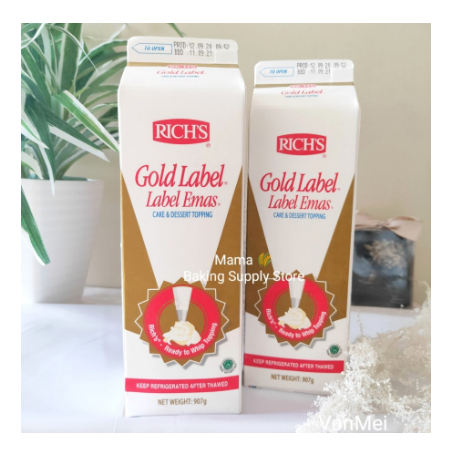 

RICH'S RICHS RICH GOLD Whipping Whip Cream Krim Rich Gold 1 L 907 Gr
