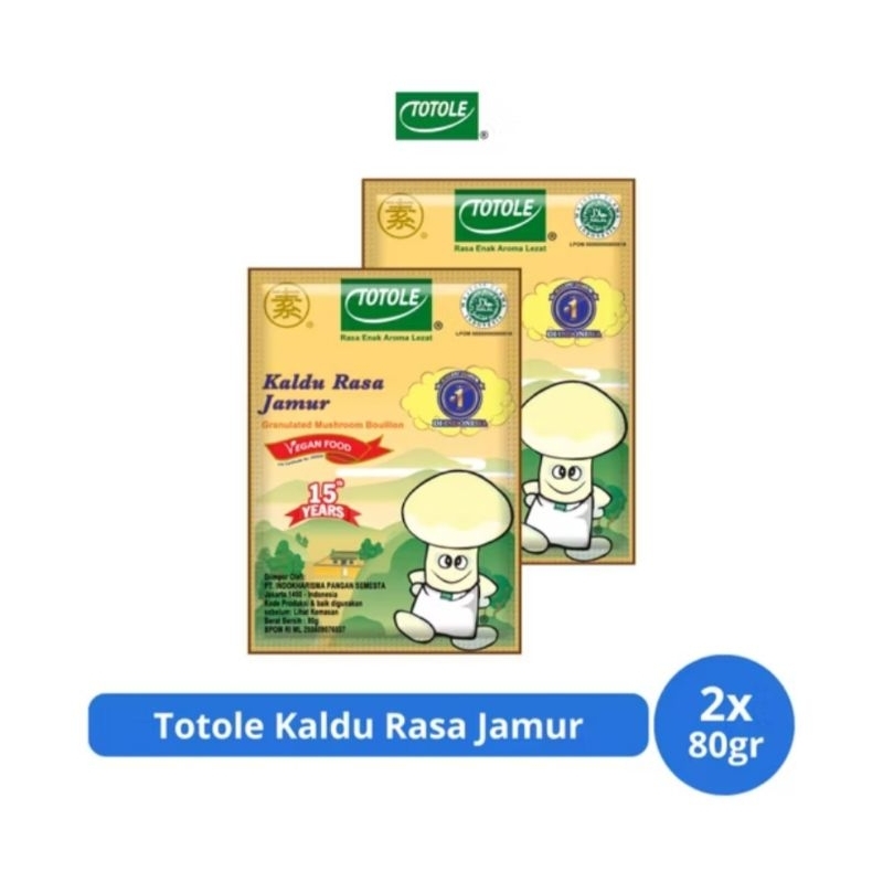 

Totole Kaldu Rasa Jamur 80gr x 2 pcs