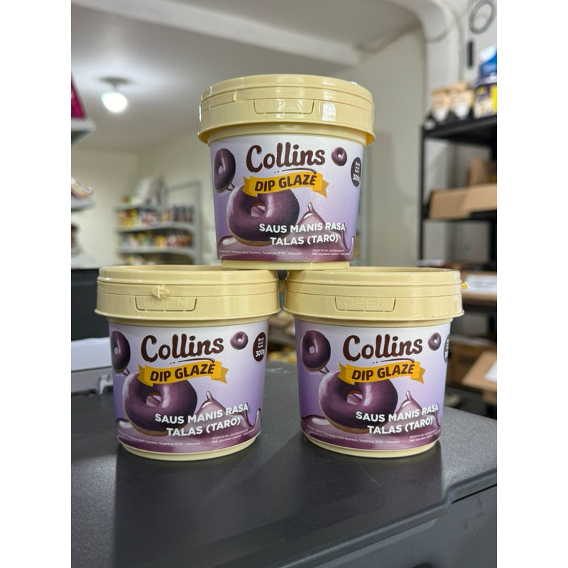 

Collins dip glaze saus manis rasa talas / taro 300gr