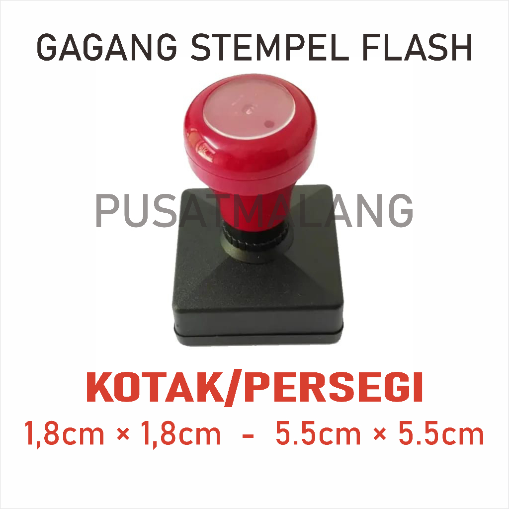 

GAGANG STEMPEL FLASH KOTAK/PERSEGI SEMUA UKURAN-KODE CB