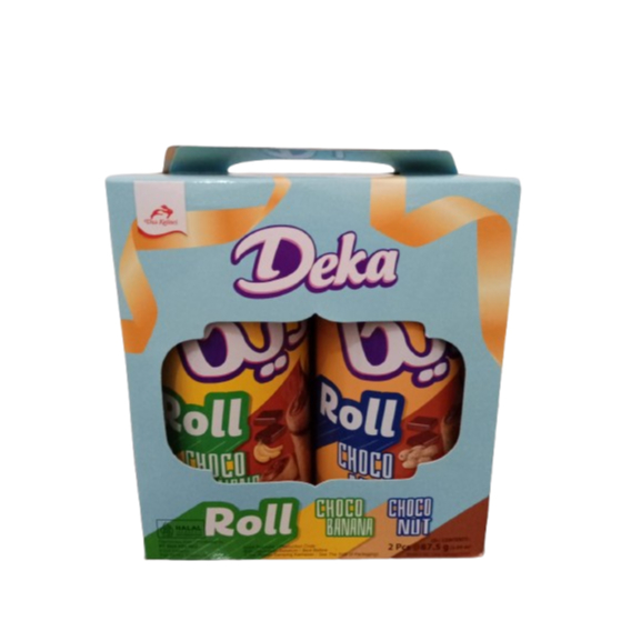 

Deka Wafer Roll Hampers 2 Tube Choco Nut&Choco Banana/Dua Kelici