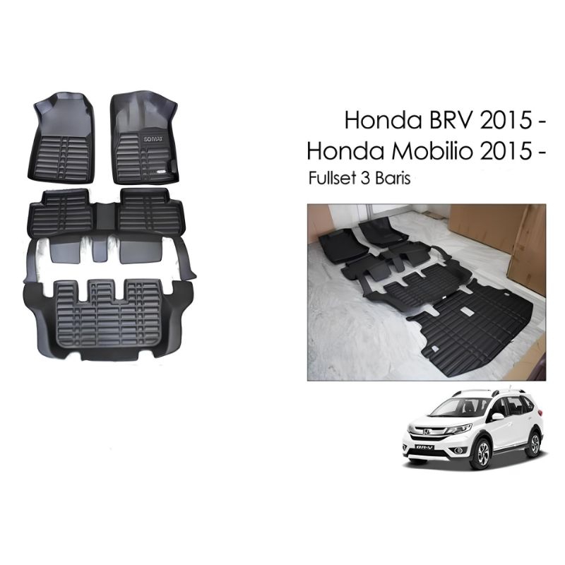Karpet 5D Honda BRV 2016-2021 - Daytona