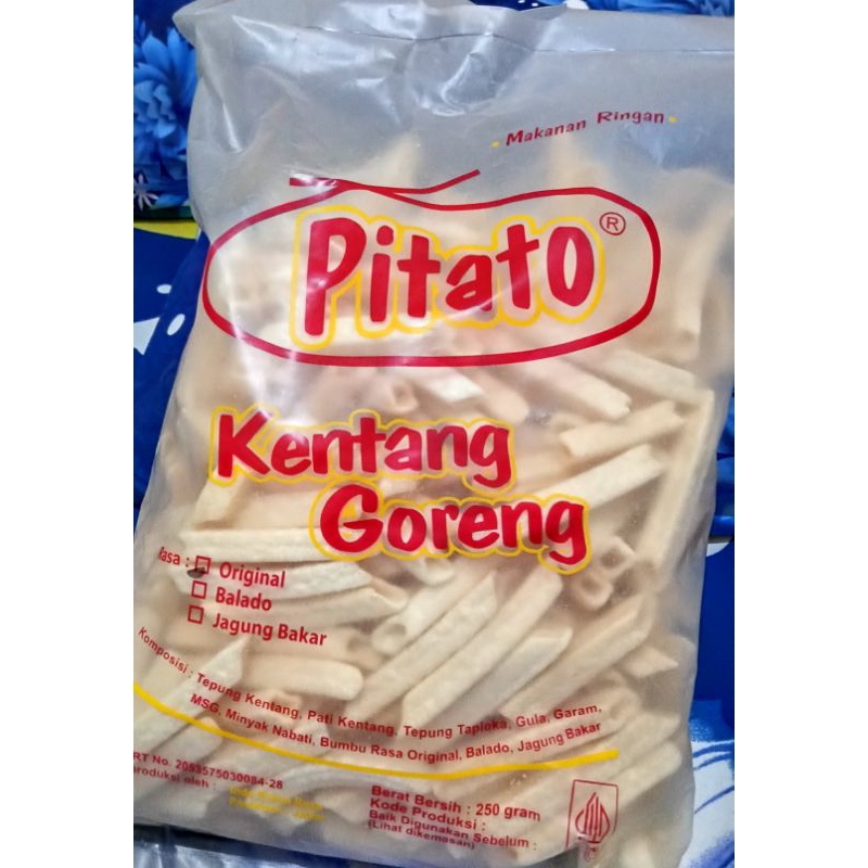 

Pitato kentang goreng 250gr rasa original