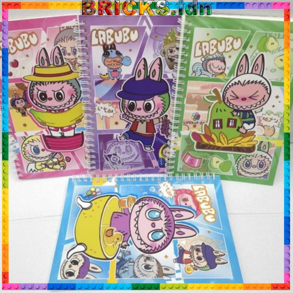 

Buku Tulis Notebook A5 RIng Motif Cartoon Lucu Buku Diary Note Sekolah MP30