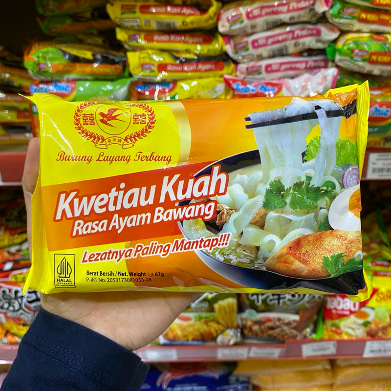 

Burung Layang Terbang Kwetiau Kuah Ayam Bawang 67gr