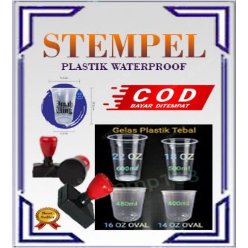 

Stempel cup tinta permanen