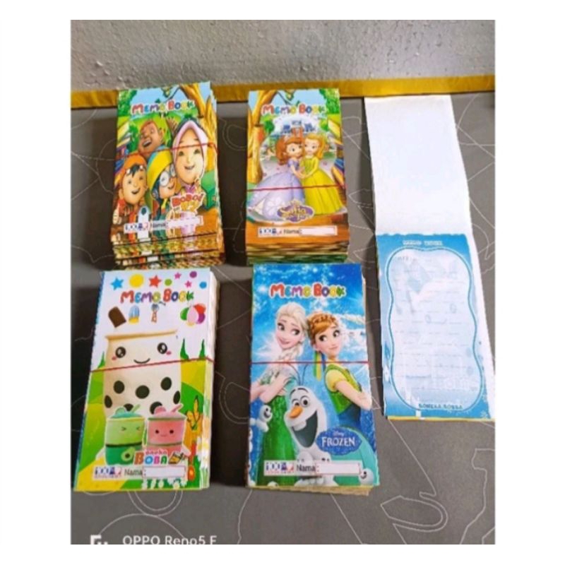 

20 PCS BUKU MEMO/MEMO BOOKS MIX (15×8)