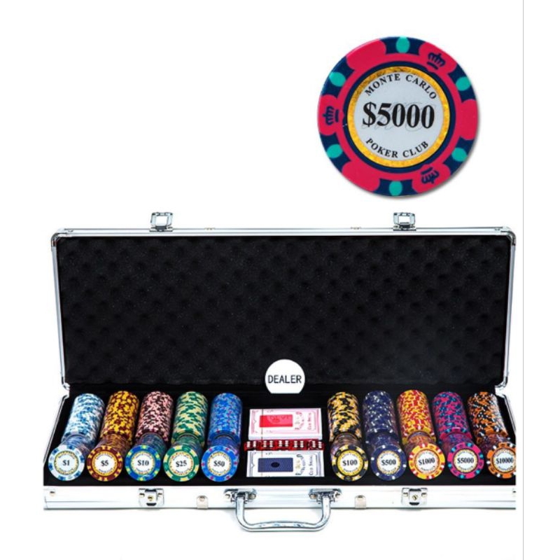 Texas Holdem 500 Poker Chip Set for collection and fun
