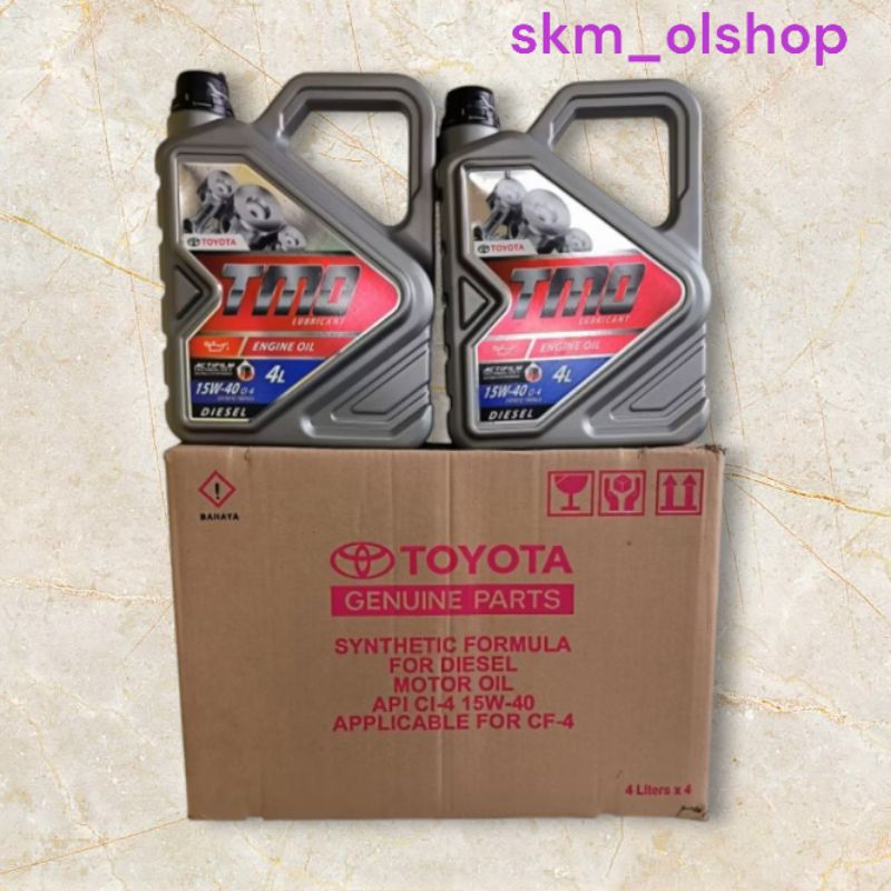 Oli Mesin Mobil Toyota Diesel TMO 15W-40 4Liter