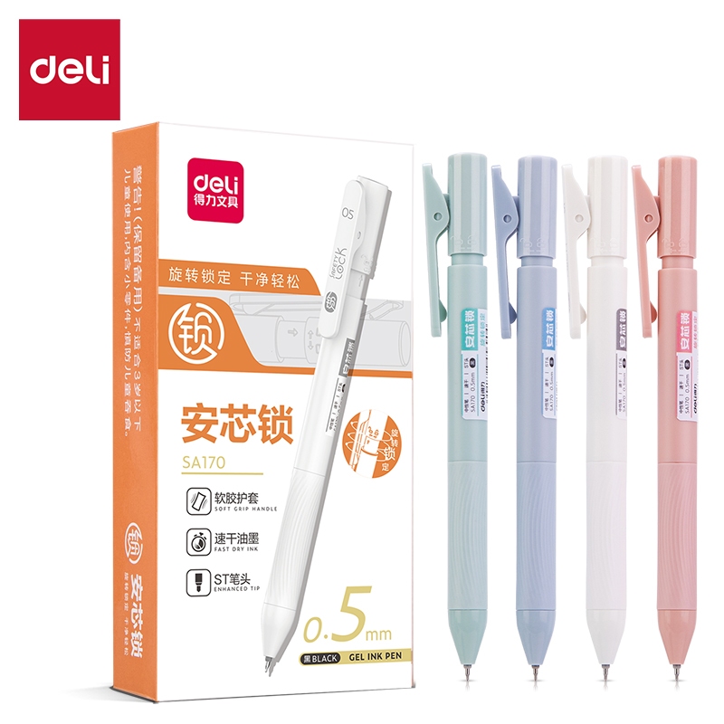 

Deli Gel Pen 0.5mm (Black) - SA170