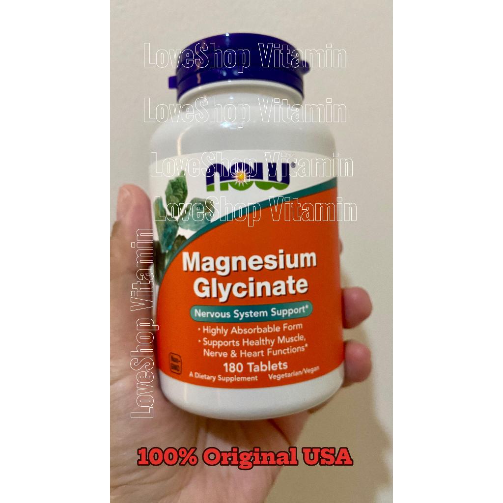 NOW MAGNESIUM GLYCINATE 100% ORIGINAL USA
