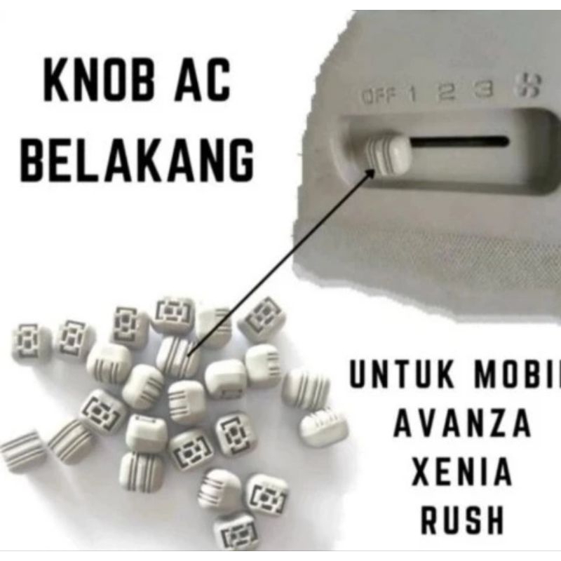 Tombol Knop Setelan Ac double blower atau Stelan ac untuk ac tengah mobil Avanza Xenia Rush Terios O