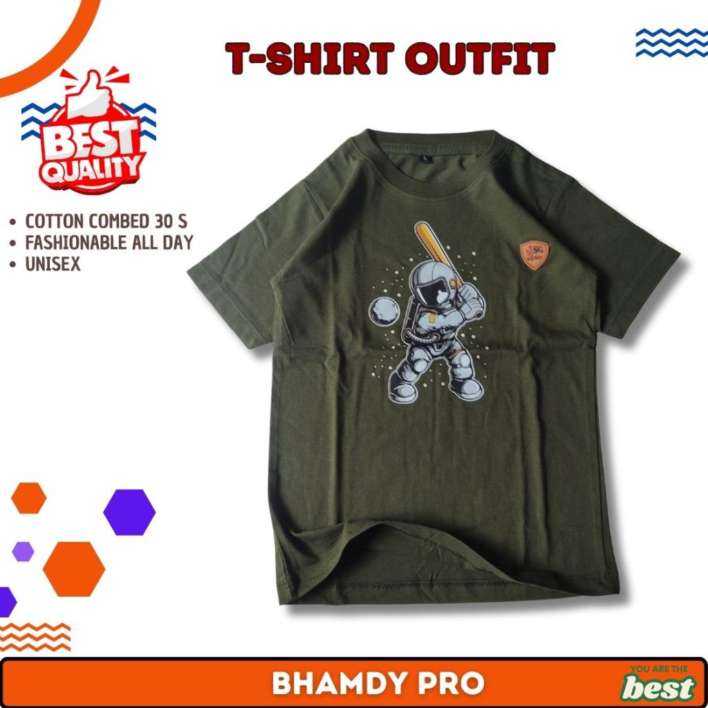 Atasan Kaos Anak Cowok Laki Laki Motif Karakter Keren Umur 8-9 Tahun