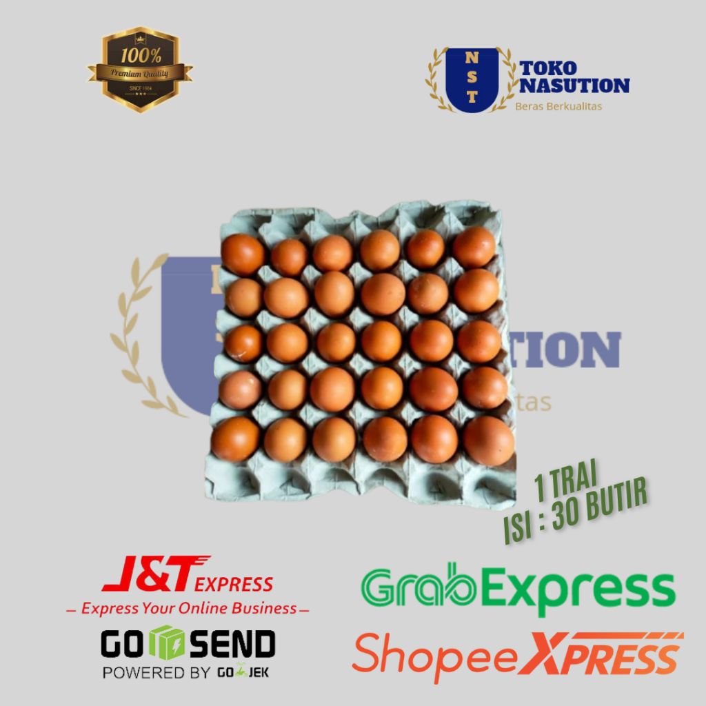 

Telor Ayam 1 Tray isi 30 Butir | Telur Ayam Negeri FRESH | Telur ayam segar | Telur ayam premium