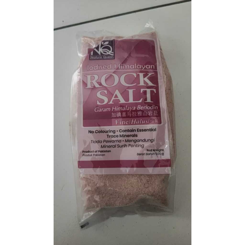 

Nature Quest Himalayan Rock Salt 500gr Garam Organik