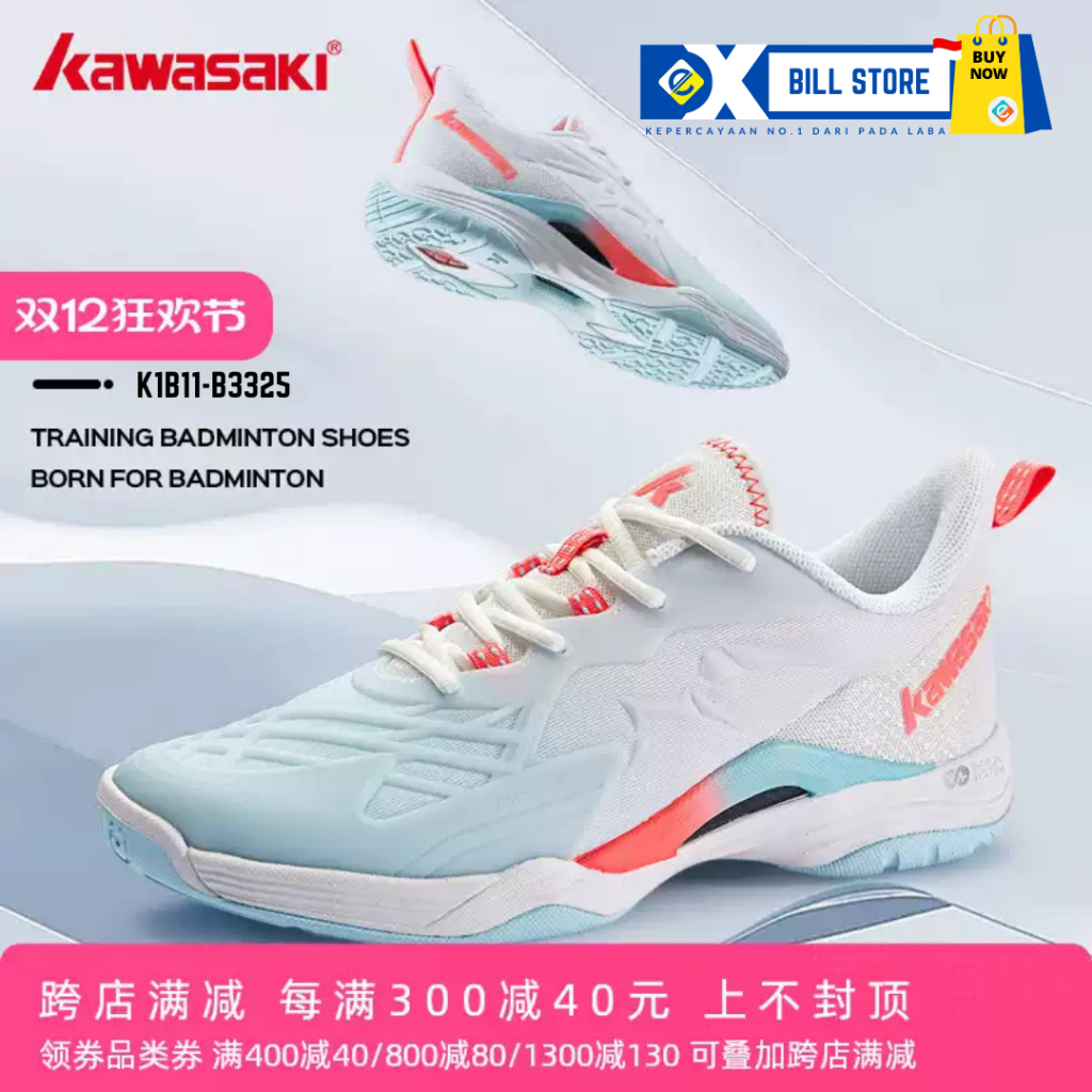 [Exbill] Sepatu Bulutangkis Kawasaki K1B11 - B3325 dengan Teknologi REVOLVE