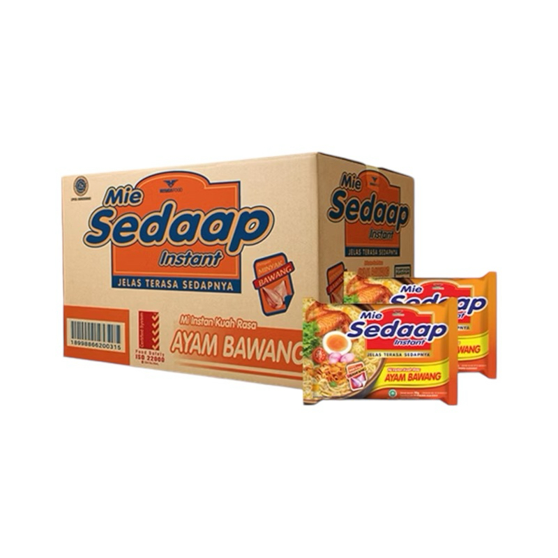 

MIE SEDAAP Instant Mi Kuah Rasa Ayam Bawang 70gr 1 Dus Isi 40