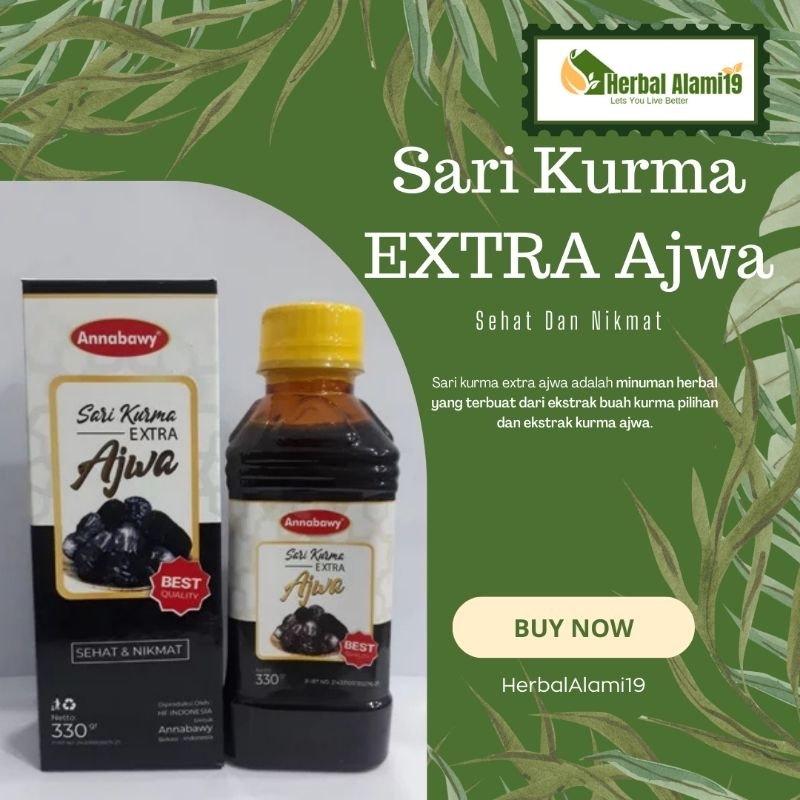 

Sari Kurma Extra Ajwa Annabawy BEST Quality 330gr 100% Original