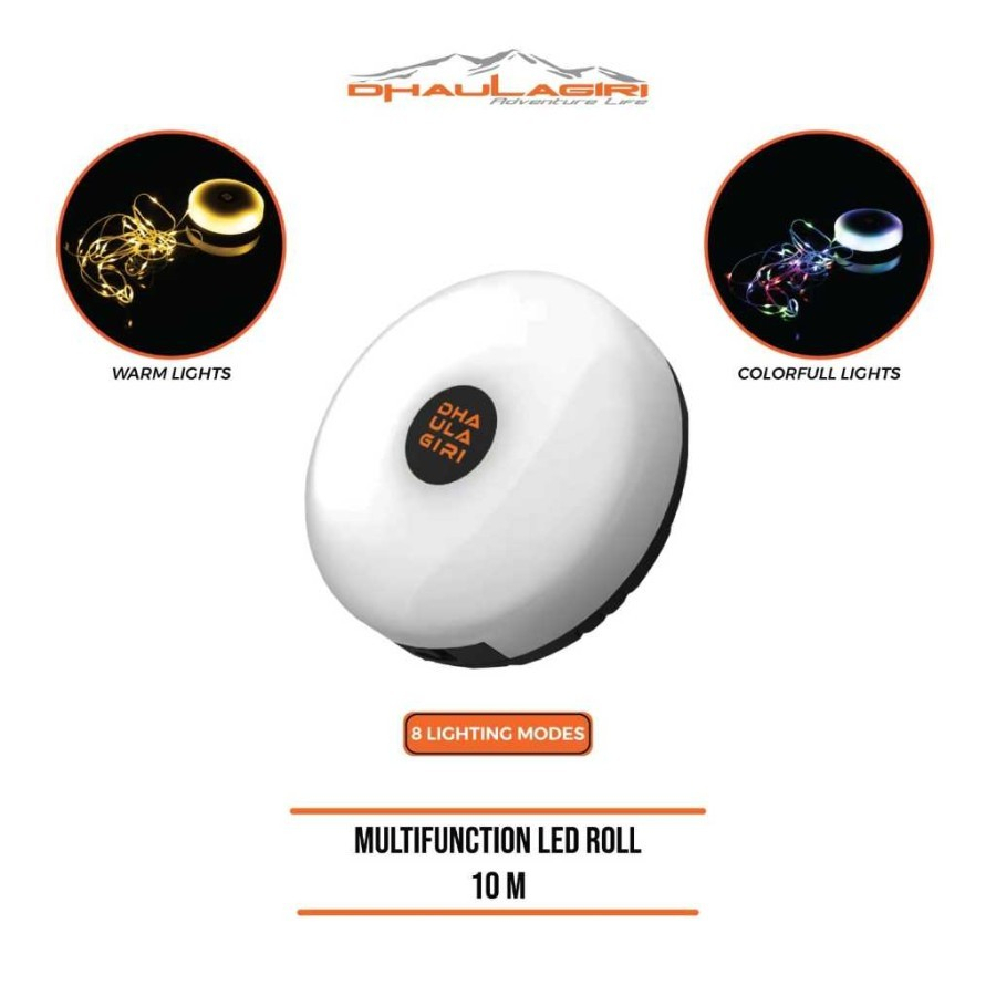 Dhaulagiri Multifunction LED Roll 10 m - Lampu Tumbler LED - Lampu Hias Camping - Lampu Hias Tenda