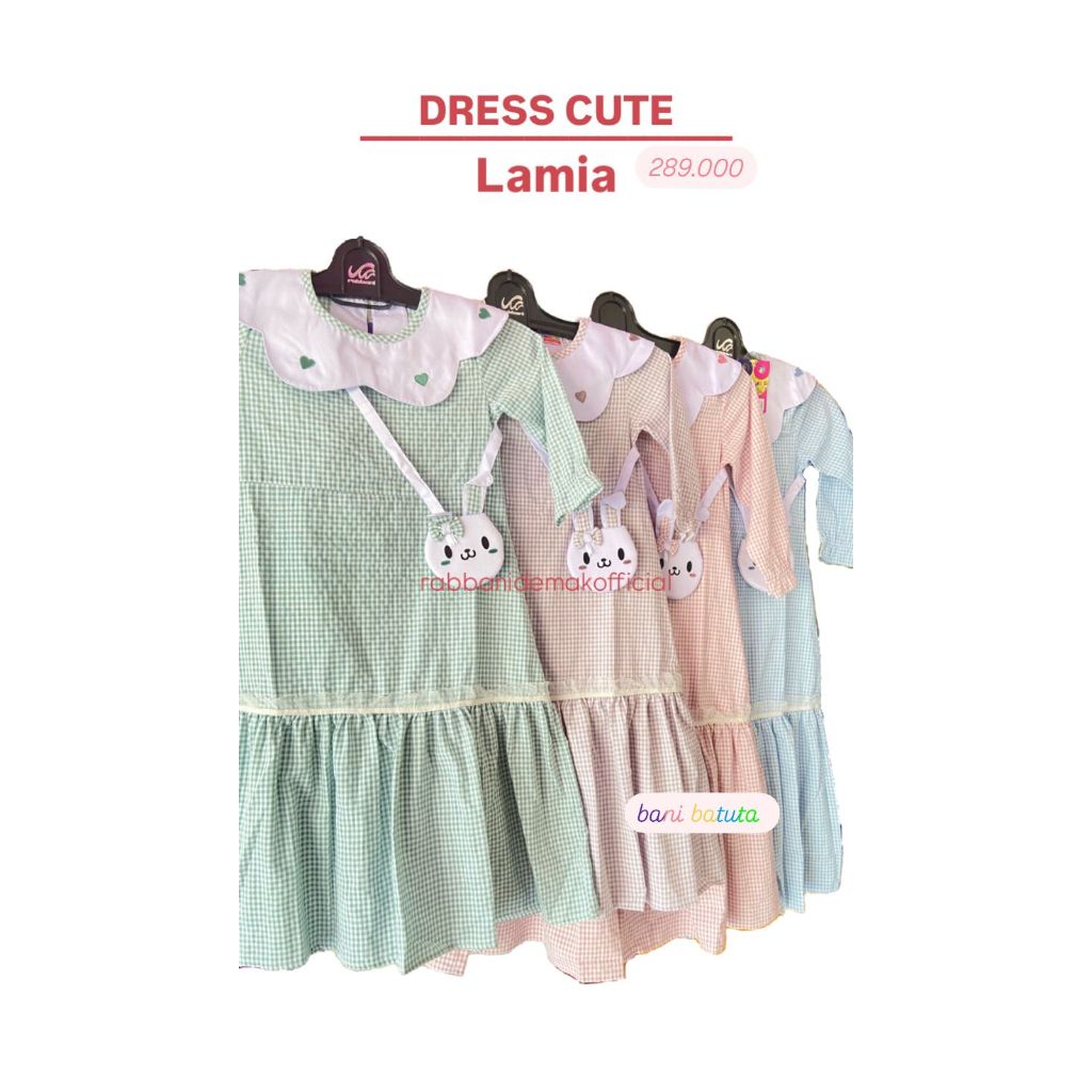 RABBANI DRESS ANAK - BANI BATUTA DRESSCUTE ANAK LAMIA - GAMIS ANAK LUCU - GAMIS RABBANI
