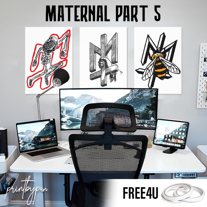 (Part 5) Poster Brand MATERNAL DISASTER - Wallpaper Poster Dinding Aesthetic - Dekorasi Kamar Tidur