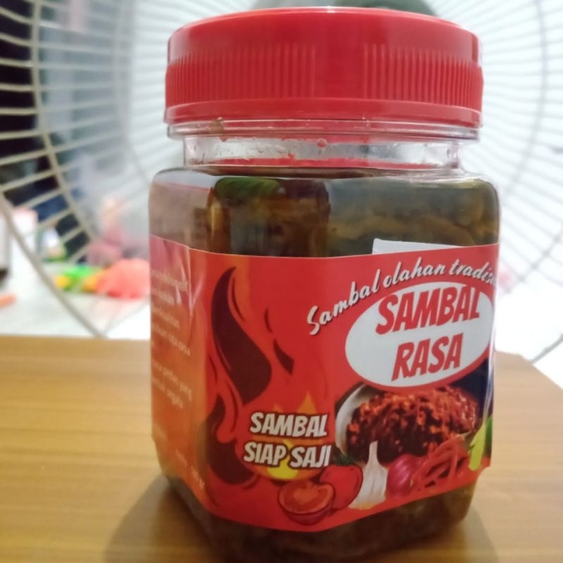 

Sambal Rasa Sambal Hijau Teri Medan Pedas Mbledos 170gram
