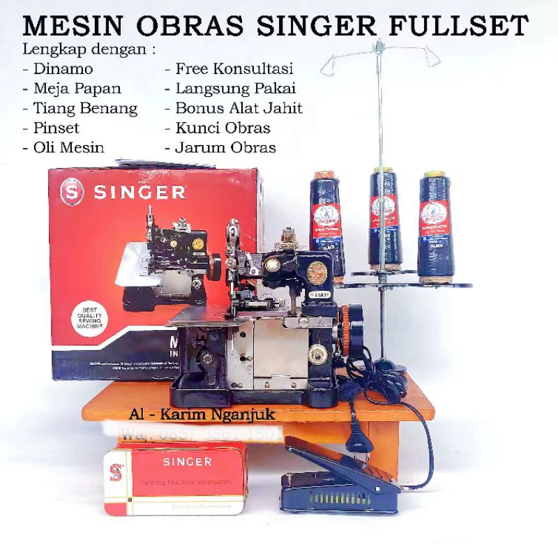 MESIN OBRAS SINGER MEJA PRAKTIS