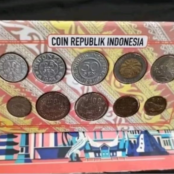 Koin set indonesia folder nusantara