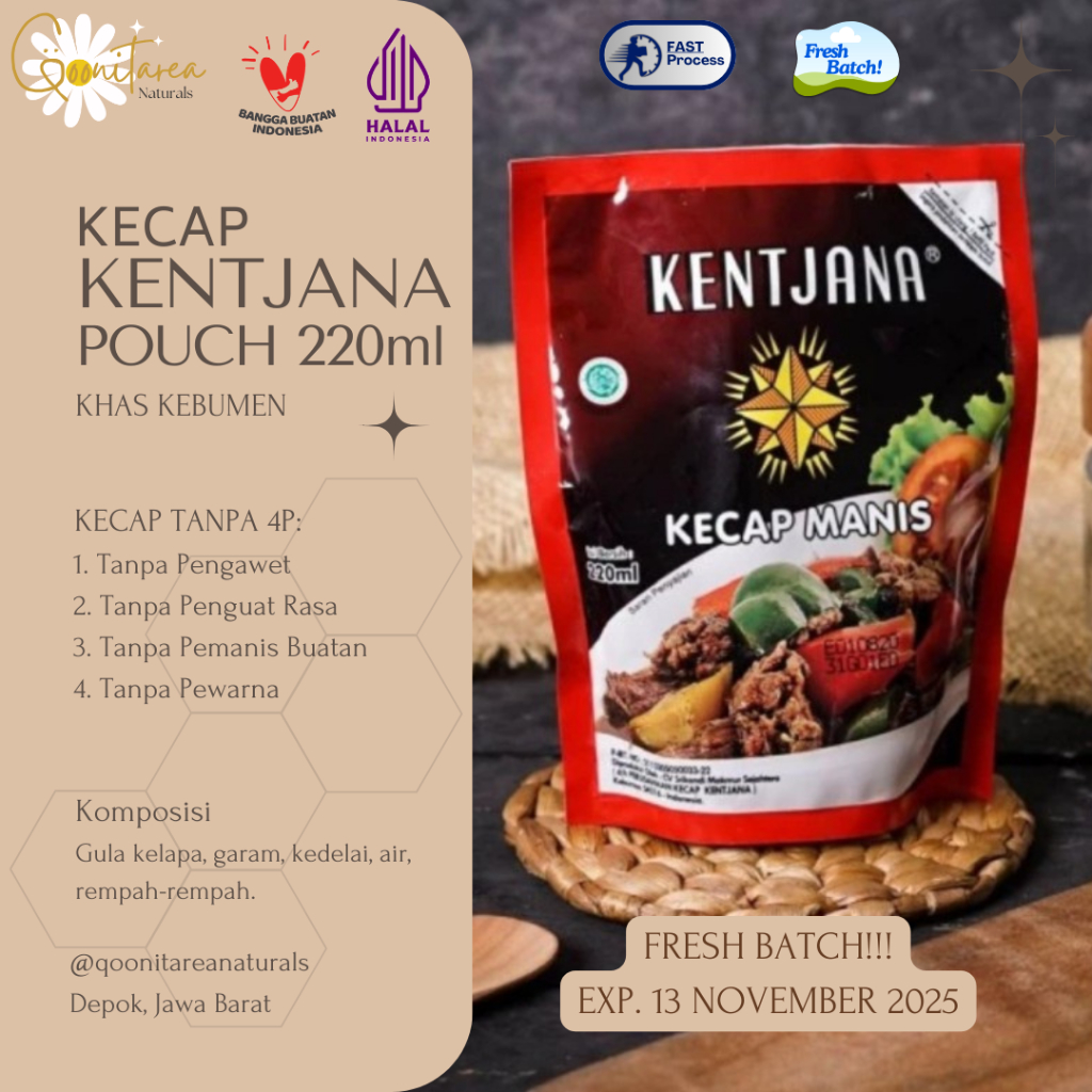 

Kecap Kentjana Kencana Khas Kebumen 220ml Pouch
