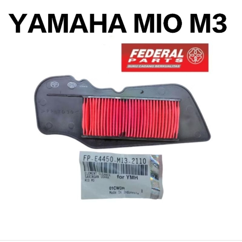 FILTER UDARA / SARINGAN UDARA MIO M3 125 FP-E4450-MI3-2110 FEDERAL PARTS GARANSI 100% ORIGINAL