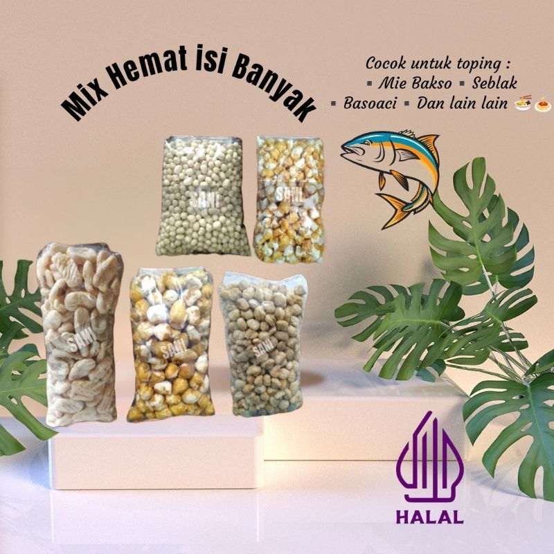 

TOPPING BOCI SUPER HEMAT (lidah 150+Siomay150+tahukering150+siomaymini1kg+pilus1kg)