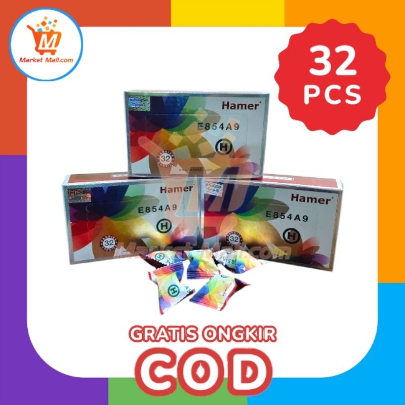 

Permen Ginseng X Kopi Hamer Rainbow Candy Original 1 Box 32 Pcs