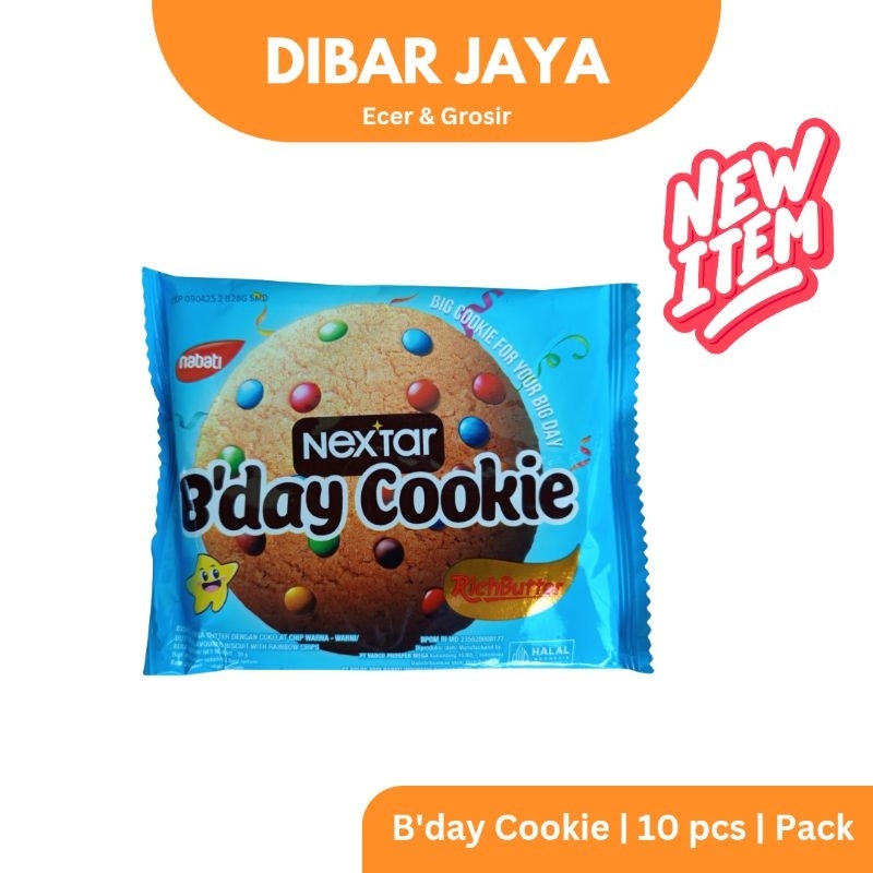 

NEXTAR B'DAY COOKIE NEXTAR BIRTHDAY COOKIE 1 PAK ISI 10PCS NEXTAR COOKIE BESAR