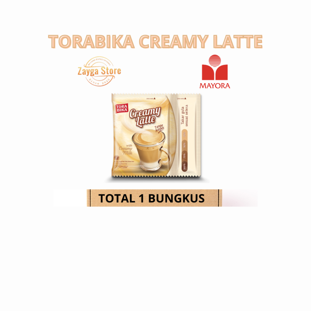 

TORABIKA CREAMY LATTE 1 Bungkus