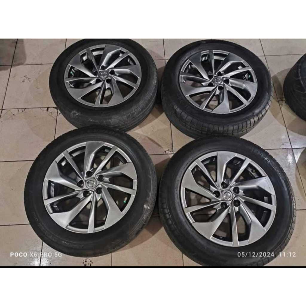 VELG MOBIL BEKAS ORIGINAL OEM STD XTRAIL R18X8 5X114 ET45 HS + BAN DLP 235 60 R18