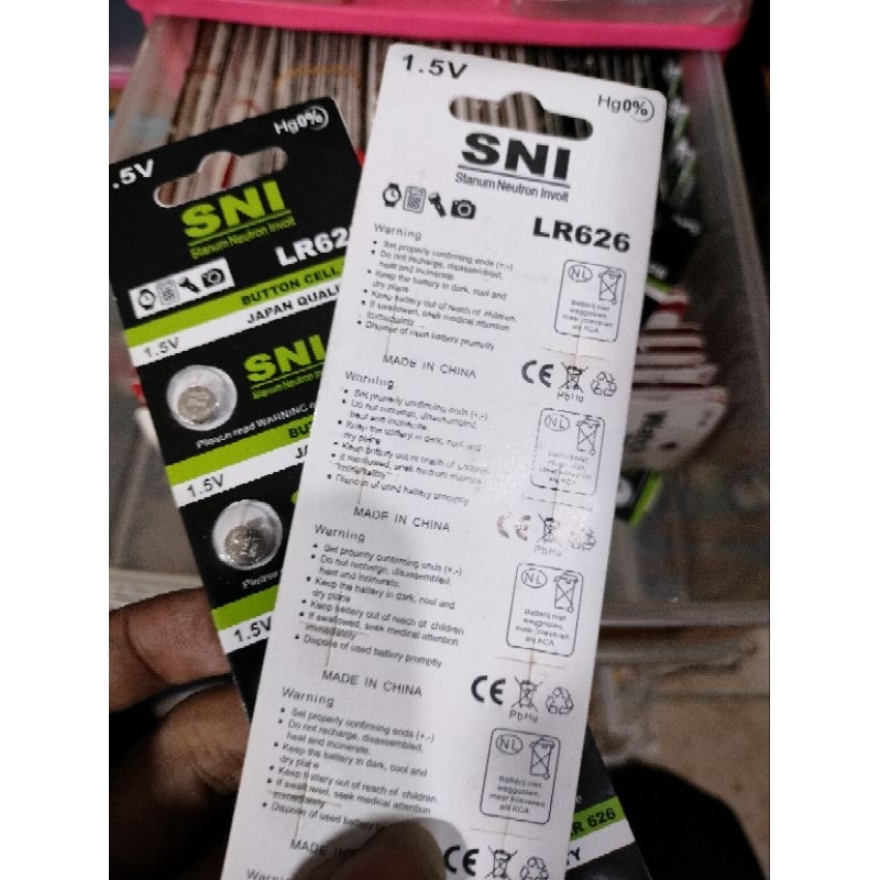 Batre SNI Jam tangan 377/626 Batrai SNI JAM TANGAN 626 Harga 1 pcs