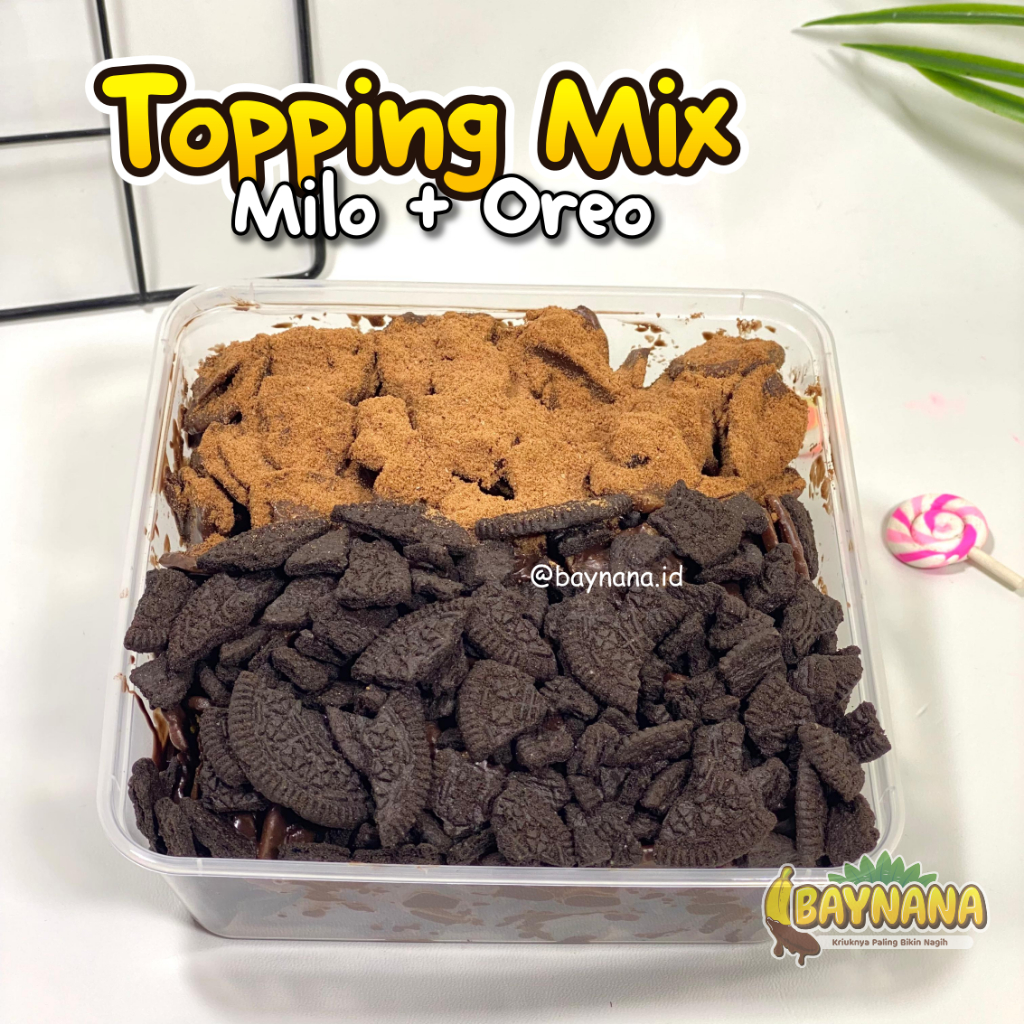 

Lezatoz_Genz Baynana Keripik Pisang Coklat Lumer Topping Mix 250Gr Dan 500Gr
