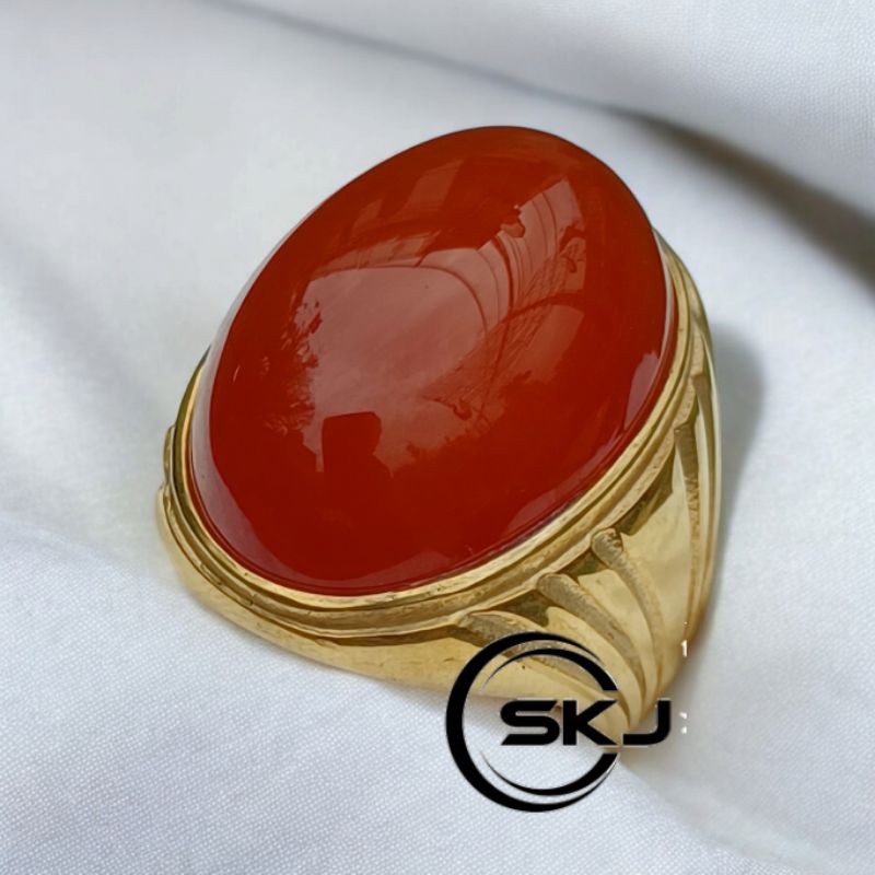 CINCIN BATU AKIK YAMAN MADU UKURAN JUMBO
