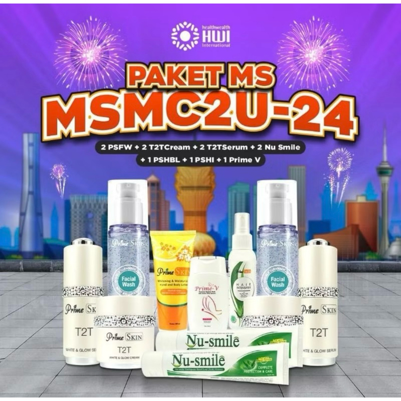 12.12(PROMO PAKET HEMAT 10 PRODUK)PAKET KECANTIKAN PRIME SKIN KOMPLIT#2 BOTOL FACIAL WASH#2 T2T CREA