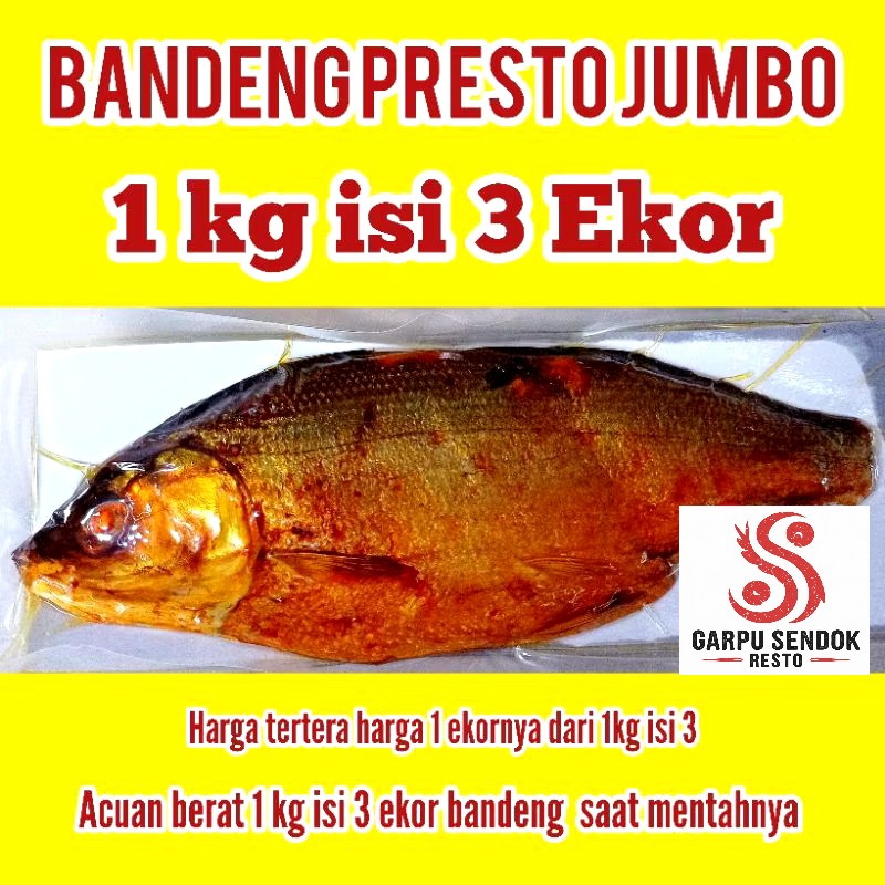 

Paket Bandeng Presto 1 Kg Isi 3 Ekor ( GARPU SENDOK RESTO )
