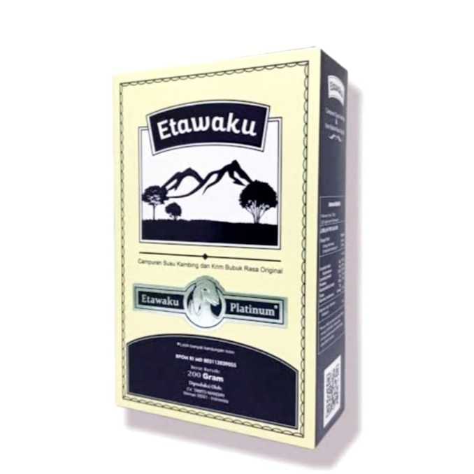 

ETAWAKU PLATINUM SUSU KAMBING BUBUK ETAWA KU UNTUK ATASI MASALAH TULANG SENDI SALURAN PERNAFASAN ASMA PARU-PARU 1 BOX 200 GRAM