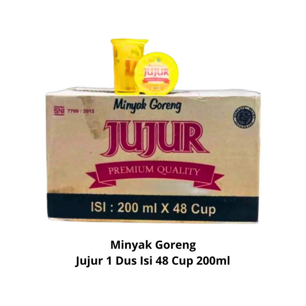 

Minyak Goreng Jujur 1 Dus Isi 48 Cup 200ml