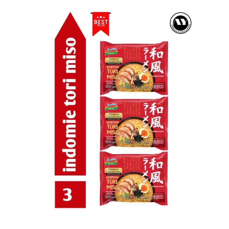 

indomie ramen premium tori miso 3pcs