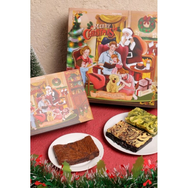 

Fudgybro Large Box Christmas 2024 Hampers Sameday/Instan