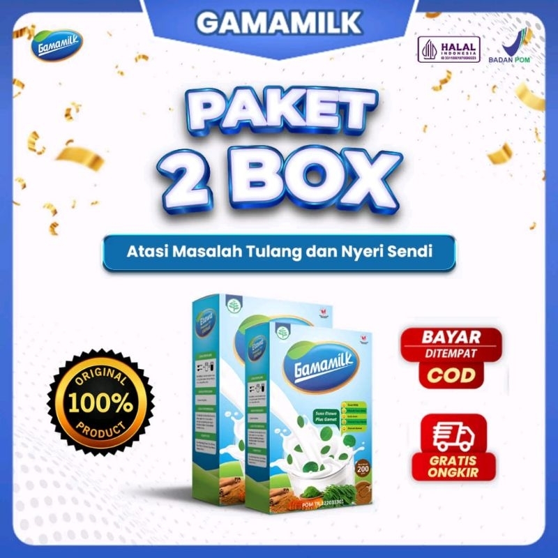 

PAKET 2 BOX - Gamamilk Susu Etawa Solusi Untuk Nyeri Sendi, Asam Urat, Sesak Nafas dan Asam Lambung