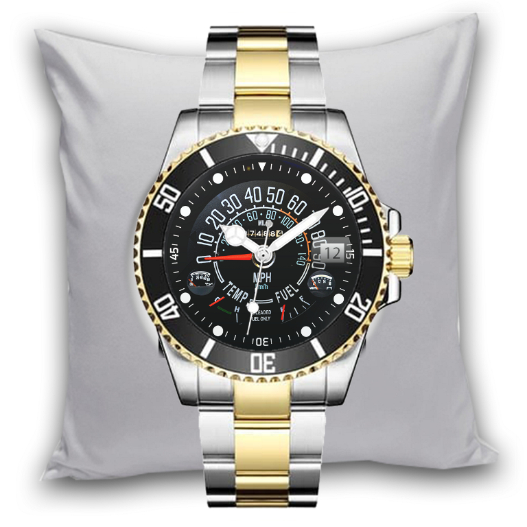 Jam Tangan Pria SPEEDOMETER JEEP Tanggal Stainless Steel Perak Silver Gold Cowok Dewasa Custom Keren